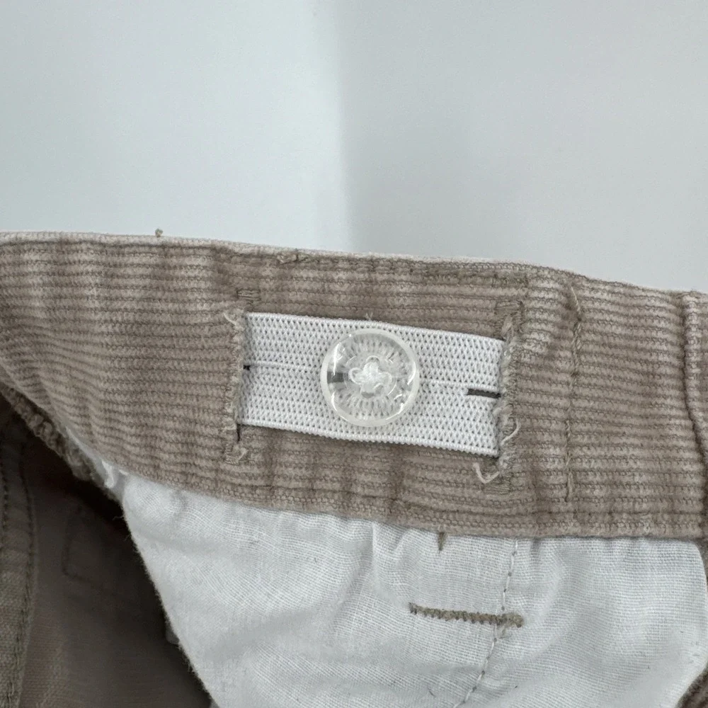 Vineyard Vines‎ Girls Size 12 Corduroy Pants Beige Adjustable Waistband Preppy